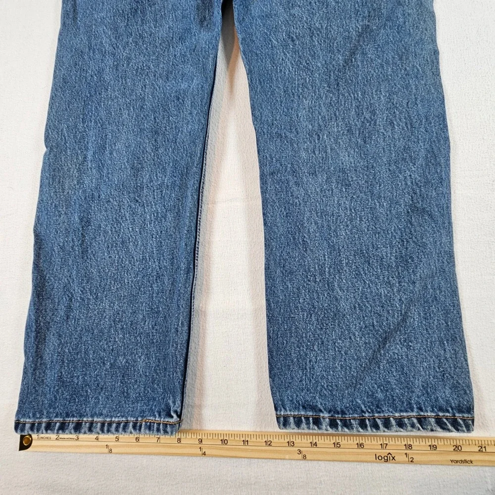 Levi's 505 Regular Fit Jeans Mens 40x29 Blue Medium Wash Straight Leg Denim